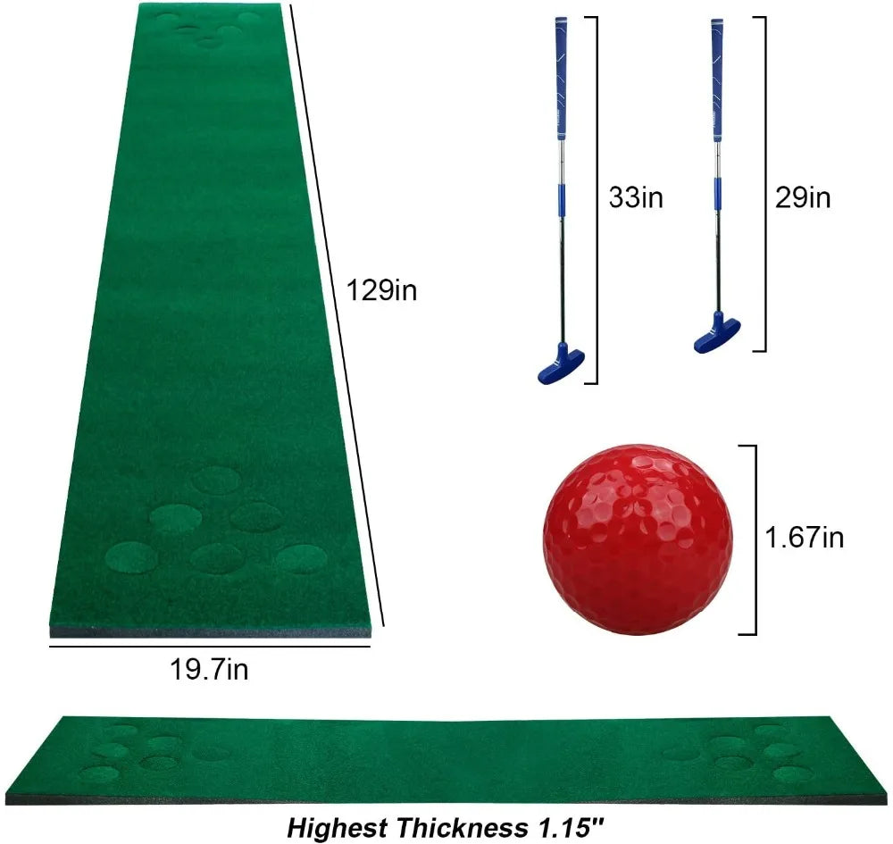 Crestgolf Golf Mat - Putting Green for Indoor/Outdoor Long-Hitting Practice Mat