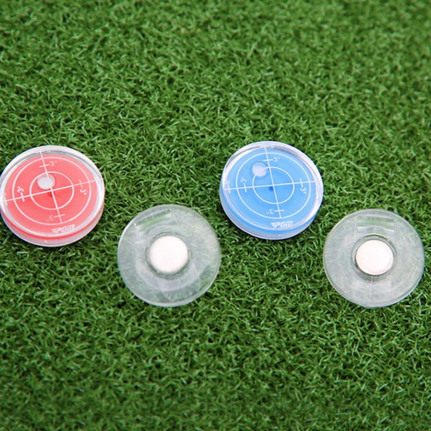 Slope Putting Level Reading Golf Hat Clip - Detachable Magnetic Ball Marker