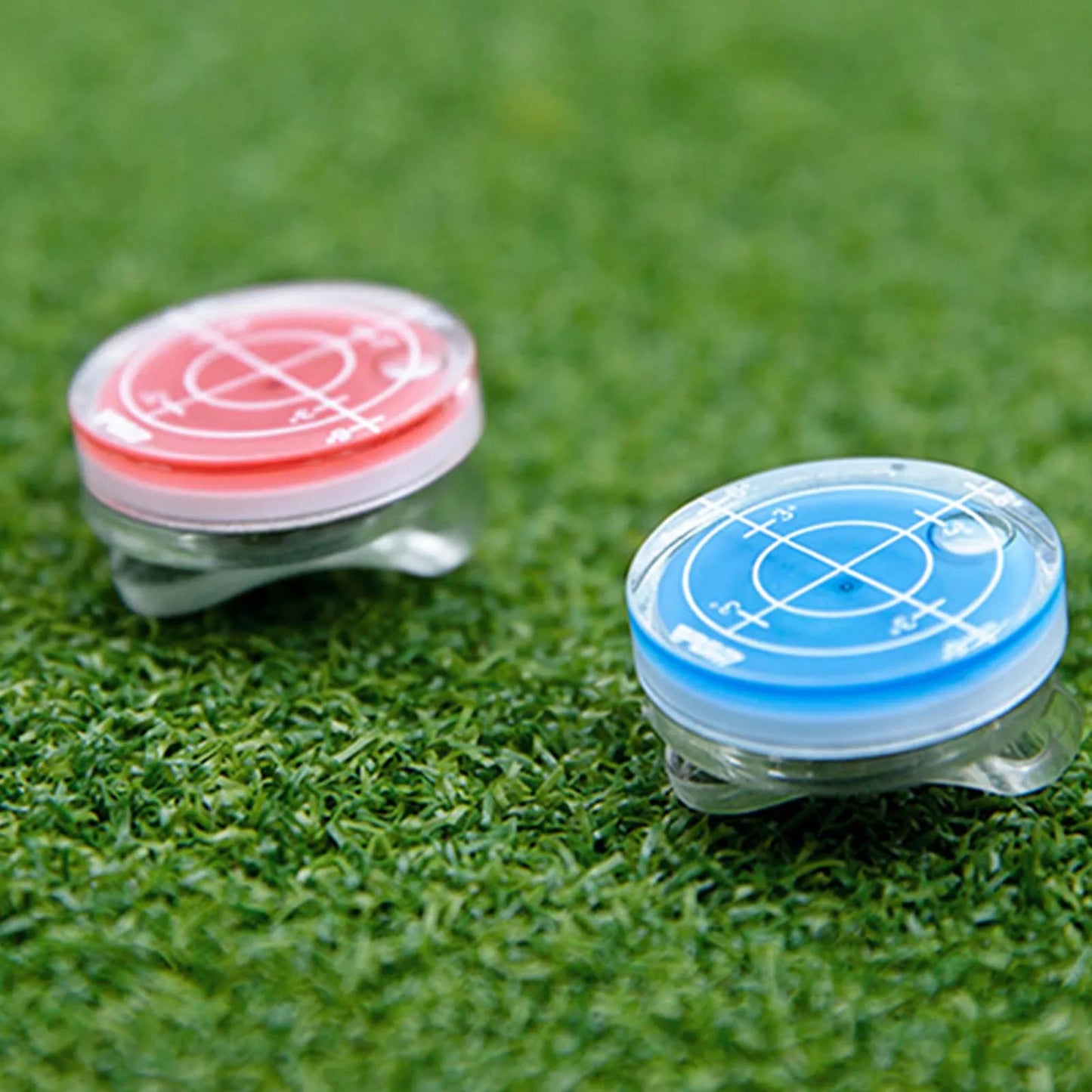 Slope Putting Level Reading Golf Hat Clip - Detachable Magnetic Ball Marker