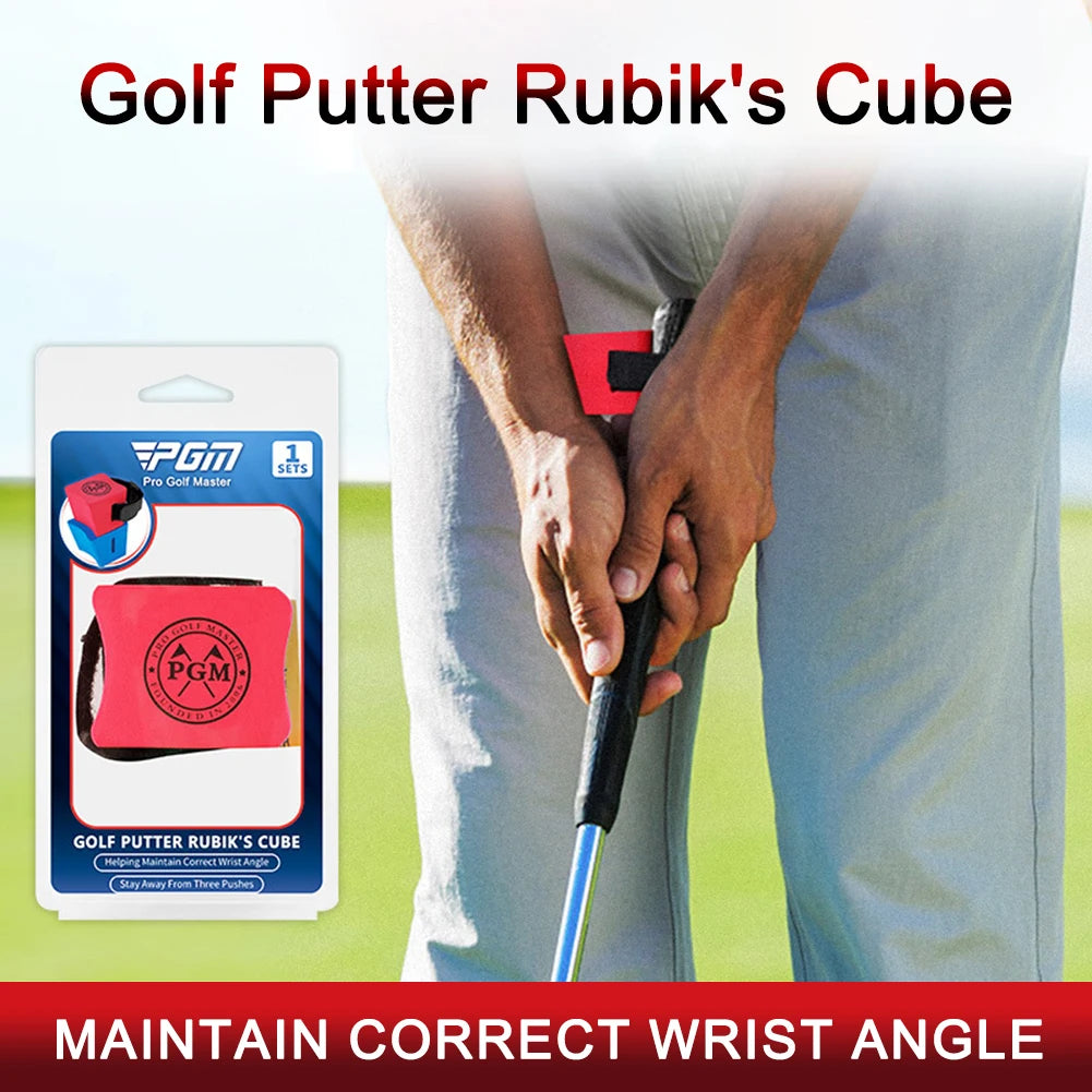 Golf Putter Cube - Putting Trainer Assistant, Stabilizing Wrist Holder