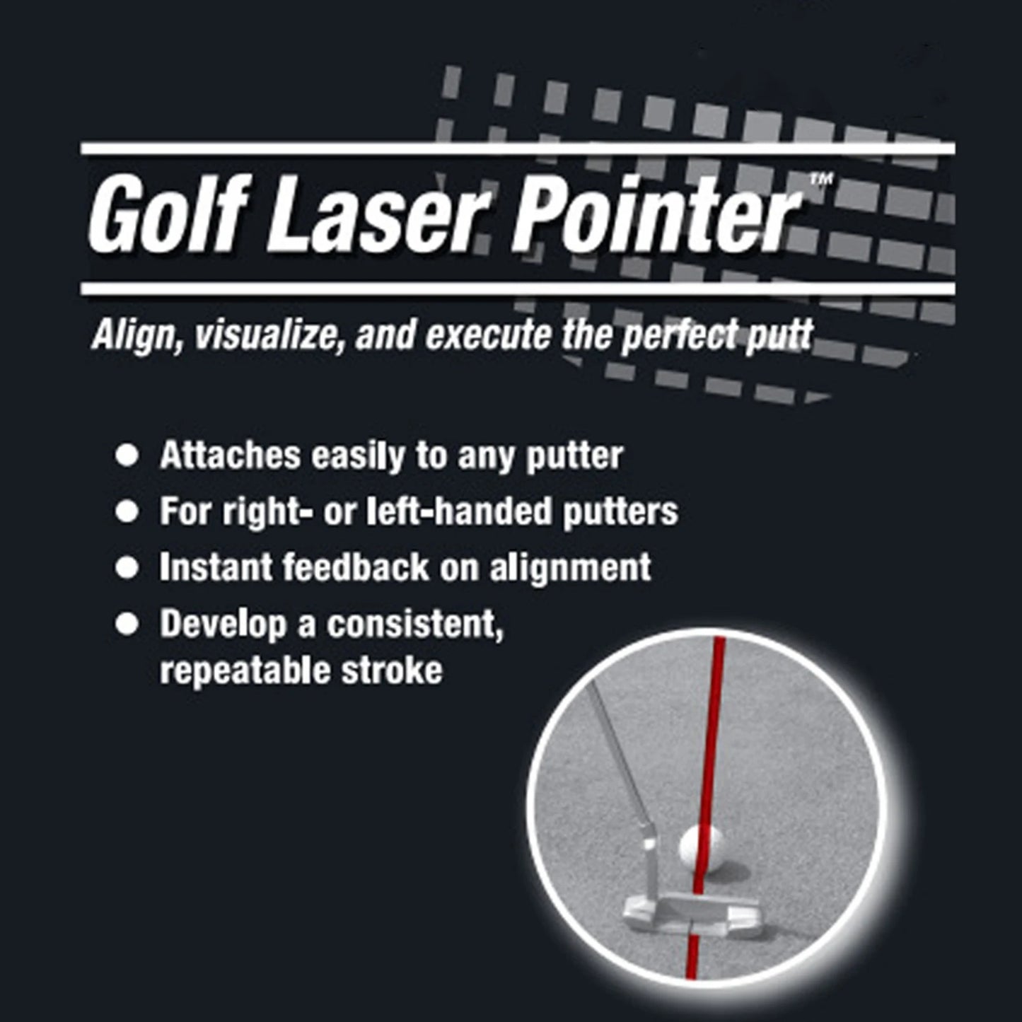 Golf Laser Putting Trainer With Aim Line and Corrector Tools